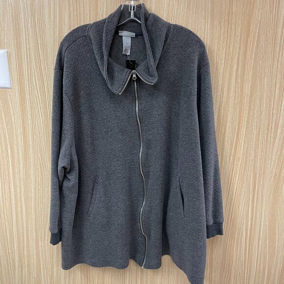 Catherines gray cardigan size 3XP - Picture 1 of 4